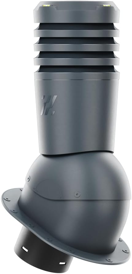 ROOFIVENT IVENT ECO Roof Vent 6" Metal Roof Standing Seam Snap Lock Profile for Kitchen Bathroom Dryer Graphite