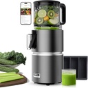 Anybear Cold Press Juicer with 4.9" Large Feed Chute, 350W Masticating Juicer Machines with Dual Slow-Squeezing Technology for Whole Fruits & Veggies with High Yield | BPA-Free Tritan | Juice Recipes