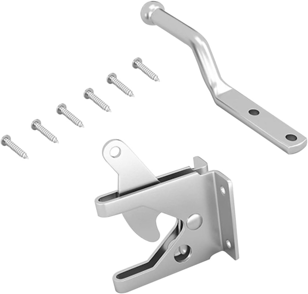 Heavy Duty Toggle Latch Lock for Gate Fence Self-Locking Gravity Lever Fence Lock Door Latches