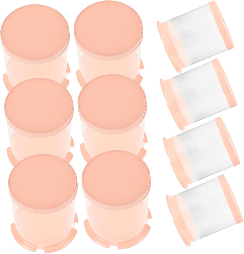 Luxshiny 10pcs Mini Round Cake Packaging Boxes Plastic Cake Carrier Lids for Small Desserts for Events and Travel Keeps Treats Fresh and Intact