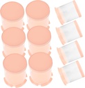 Luxshiny 10pcs Mini Round Cake Packaging Boxes Plastic Cake Carrier Lids for Small Desserts for Events and Travel Keeps Treats Fresh and Intact