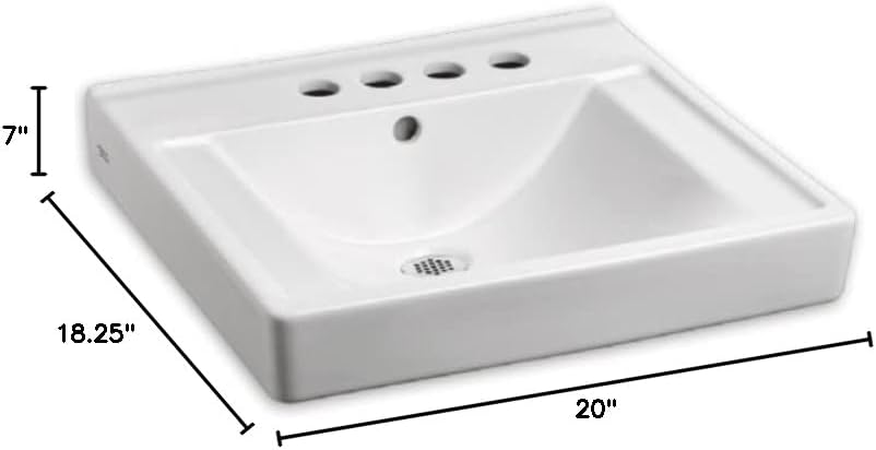 AMERICAN STANDARD 9024.014EC.020 Decorum Wall-Hung Sink, White
