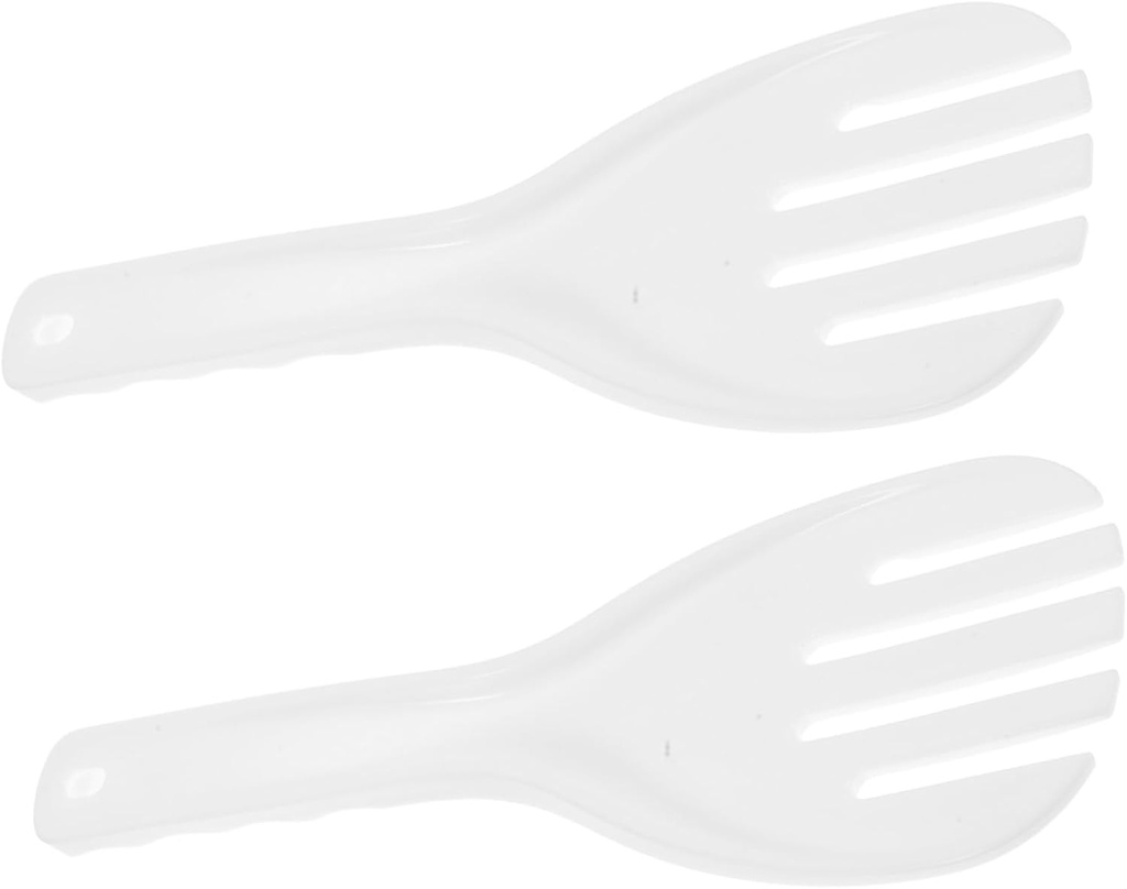 2PCS Non-Stick Rice Scoop Spoon Set Heat Resistant Plastic Rice Paddle Utensil for Cooking Serving Mashed Potatoes Kitchen Accessories