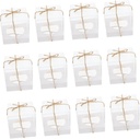 12pcs Cupcake Packing Boxes Individual Cake Boxes for Bakery Desserts for Weddings Parties and Containers for and Treats
