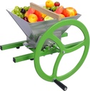 Fruit and Apple Crusher 7L/1.85 Gallon Manual Juicer Grinder with Wheel Stainless Steel Portable Fruit Scratter Pulper for Wine and Cider Pressing (1.85 Gallon -Manual)