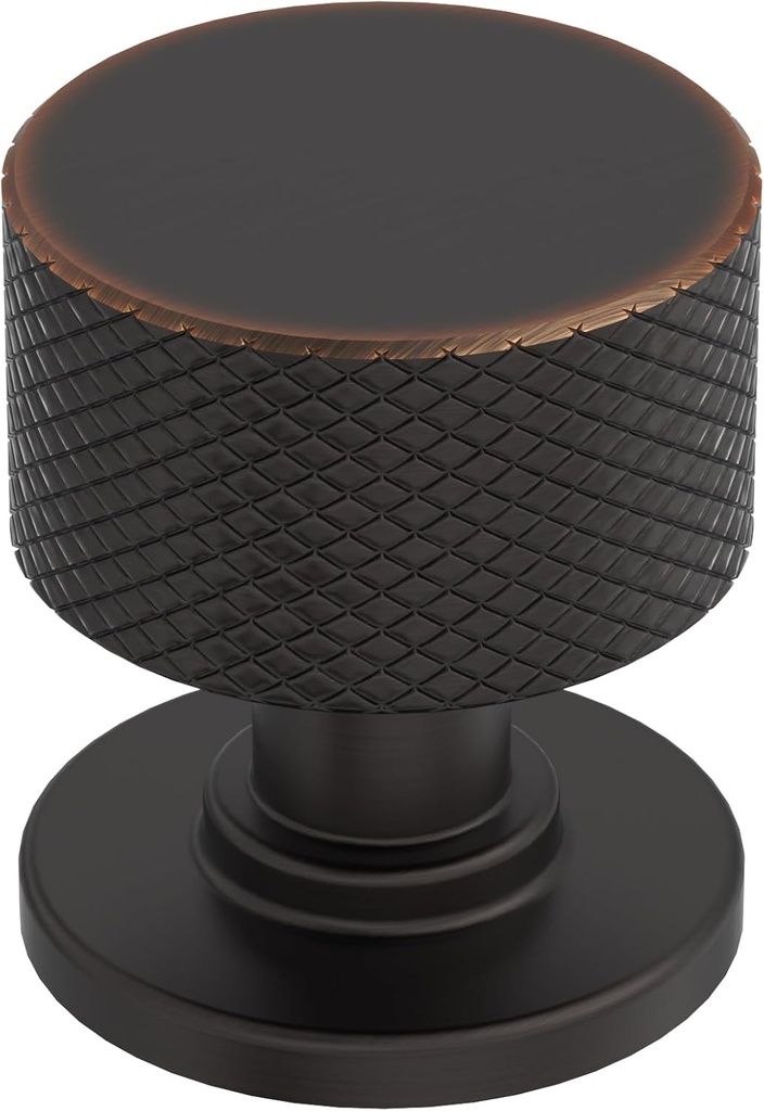 Amerock Balata 1-1/8 inch (29mm) Diameter Oil-Rubbed Bronze Cabinet Knob, BP37632ORB