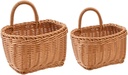 2pcs Large Storage Basket Wall Hanging Fruit Vegetable Baskets for Kitchen