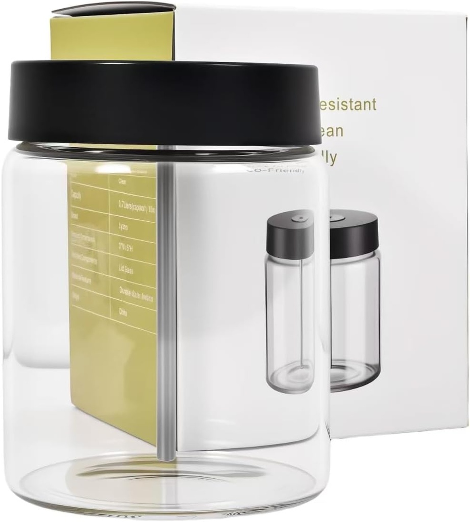 Glass Milk Container for Miele, Compatible with Coffee Machines for Miele 11574240, CM 7750 6360 5300 5310 5510 6160 6350, Prime 316 stainless steel,Incompatible for Built-in Coffee Makers