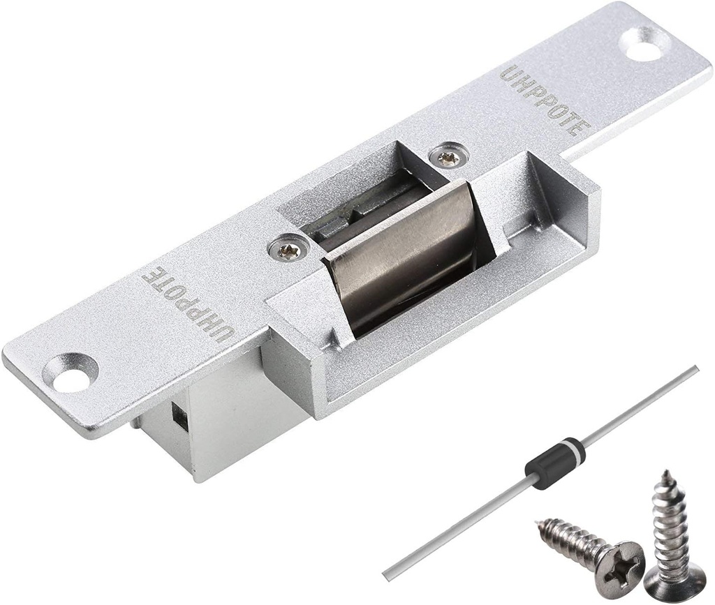 UHPPOTE Electric Strike Door Lock Fail-Safe for Access Control System Deadlatches or Cylindrical Locksets