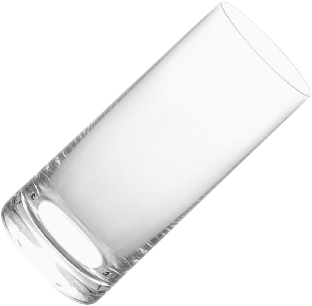 Luxshiny Elegant Straight Water Cup Glass Drinking Cup for Water Juice Beer Multi-purpose Glassware