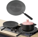 AHOUGER Heat Diffuser For Gas Stovetop,11''Heat Diffuser Plate Upgrade Thickening with Anti-Scalding Handle,Range Heat Diffuser Stove Protects Pot Cookware Accessories,Multifunctional Thawing Plate