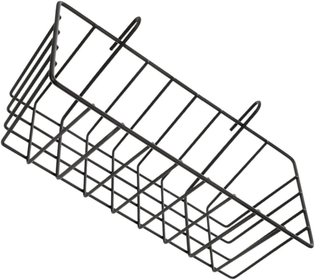 ABOOFAN Hanging Wall Basket Organizer for Kitchen Bathroom Non Punching Storage Wire Holder for Seasoning Bottles Toiletries Spices