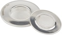 RSVP International Stainless Steel Kitchen Sink Strainer, Food Scrap Trap, Dishwasher Safe, Stainless Steel, Strainer Set of 2 Assorted