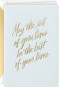 Hallmark Signature Wedding Card, Bridal Shower Card, Engagement Card (Rest of Your Lives)