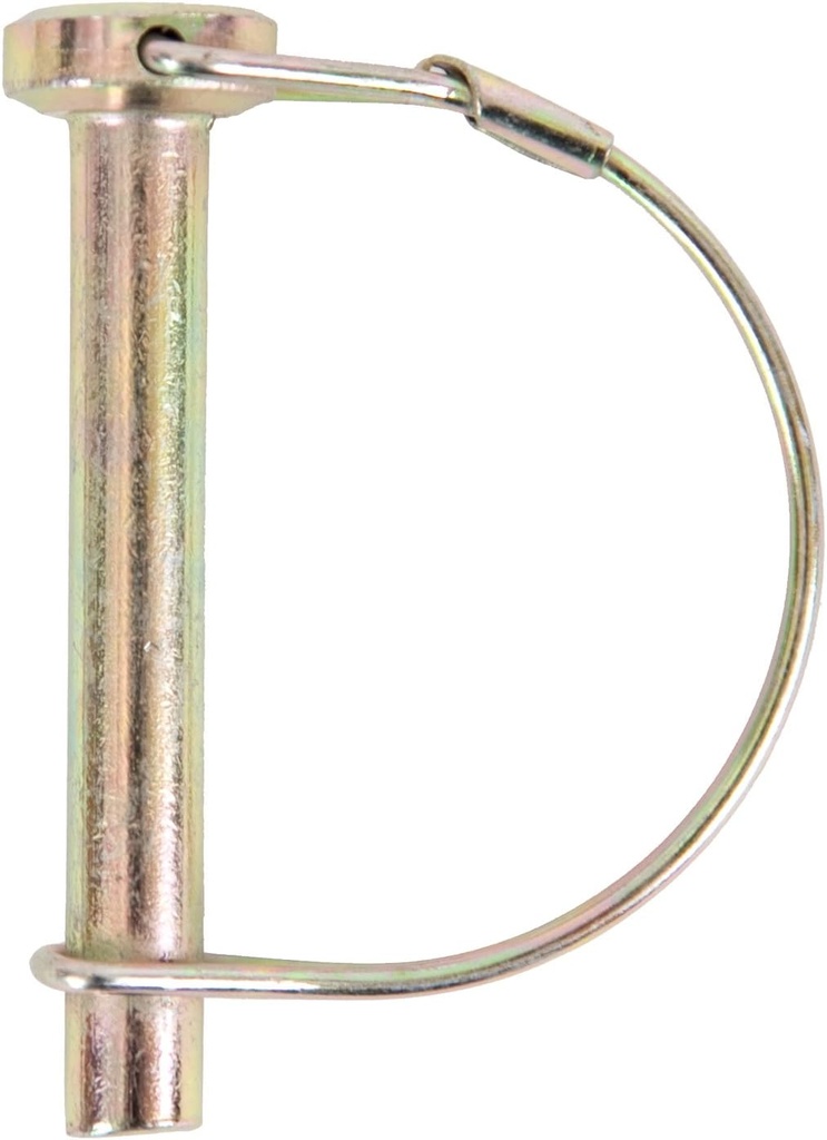 Koch Industries 4021513 PTO Locking Pin with Round Wire Retainer, 5/16 x 2-1/4-Inch, Yellow Zinc Plated