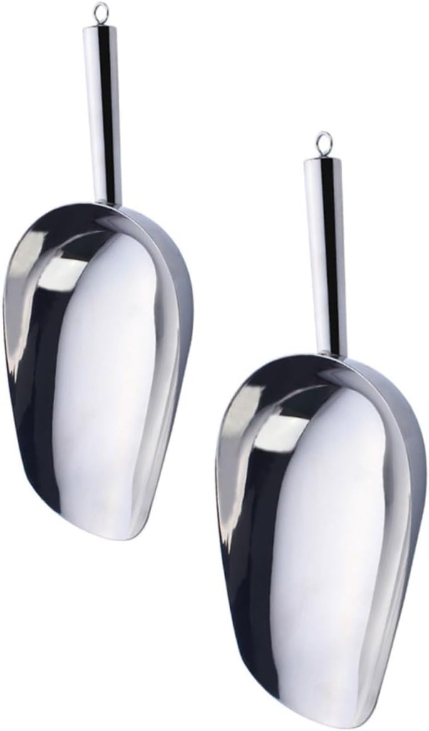 Premium Stainless Steel Ice Shovel Ice Scoops French Fries Kitchen Tool Easy Clean