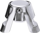 uxcell Champagne Stopper, 26mm/1.02" Stainless Steel Bottle Plug Sealer Sparkling Wine Stopper with Silicone Air Tight Seal for Champagne, Sparkling (Silver)