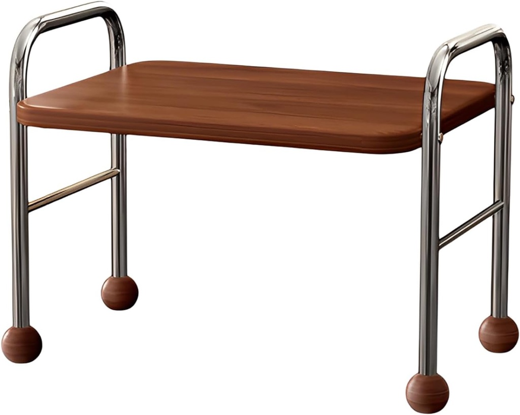 Microwave Stand Kitchen Countertop Organizer Nanotechnology Solid Wood Sphere Heightened Guardrail Electroplating Technology for Kitchen Bedroom Living Room 22.8 * 15 * 15.7in