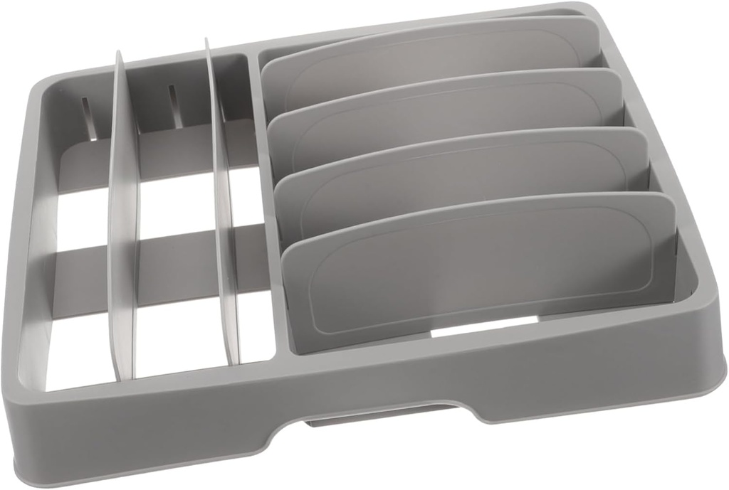 Household Multi-grid Cutlery Organizer Utensil Tray for Kitchen Removable Dividers for Efficient Silverware Arrangement and Easy to Clean