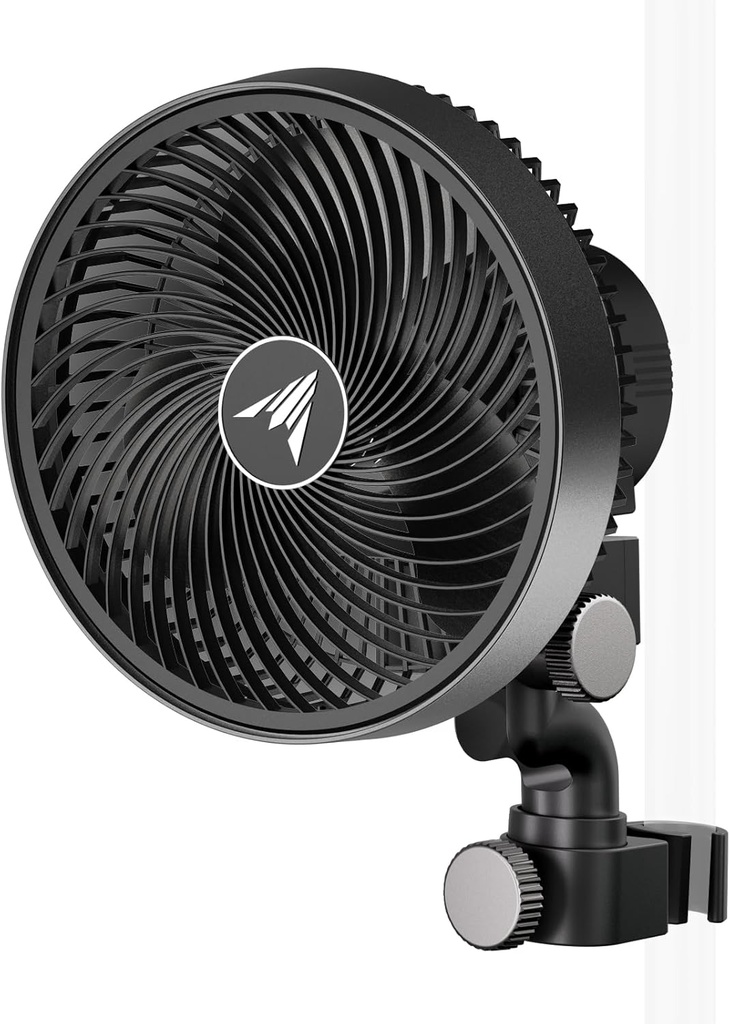 AC Infinity CLOUDRAY S6, Grow Tent Clip Fan 6” with Redesigned Long-Life EC Motor, Custom 10 Dynamic Wind Speeds and 10-Level Oscillation, Weatherproof IP-54, for Hydroponics Circulation Cooling