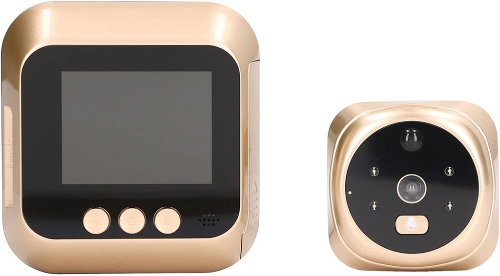 Digital Door Viewer, 300,000 Pixel CMOS Sensor 135° Wide Angle 4 LED Light Video Doorbell Intercom, 2.8in Lcompact disc Camera IR Night Visiti 1200mAh Battery for Home Apartments