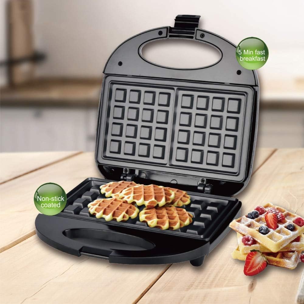 Sandwich toaster , Electric Waffle Maker Machine Dual , Non-Stick Coated Plates Electric Sandwich Iron , Home Breakfast Waffle Maker Breakfast Eggette