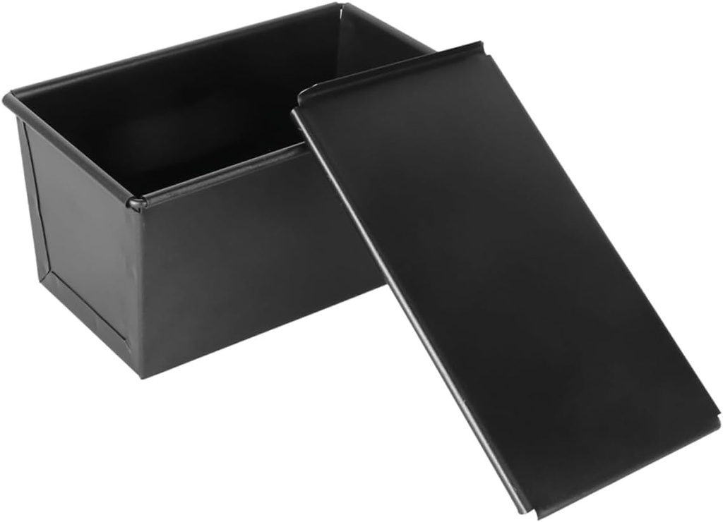 Non-Stick Bread Mold with Lid Household Toast Box 1 Set Baking Supplies for Loaf Bread Sturdy Bakeware for Home Baking