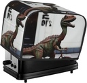 Dinosaur Bicycle 2 Slice Toaster Covers Dustproof Splash-Proof Bread Machine Cover Fingerprint Protectors Small Washable Kitchen Appliance Cover Universal Size