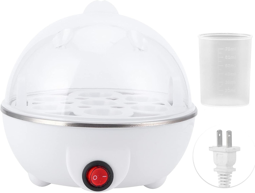 Rapid Egg Cooker, 350W Stainless Steel Electric Egg Boiler Multifunctional Mini Eggs Cooker Steamer Poacher for Kitchen Use