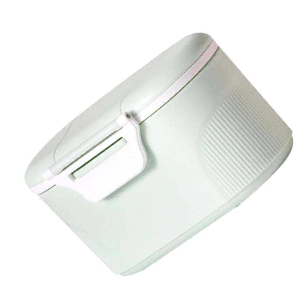 Kisangel Portable Milk Powder Container Travel Milk Powder Dispenser Holder Milk Powder Food Dispenser Milk Powder Container Milk Powder Holder Green Pp