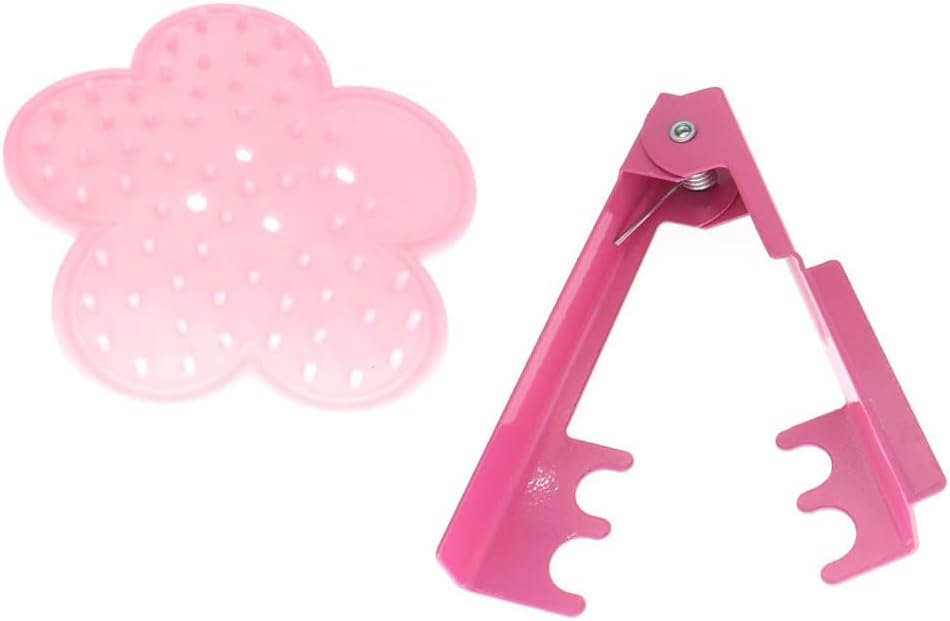 RUIAN 1 Set Rose Stem Leaf Thorn Stripper Stripping Tool Thorn Remove, Leaf Remover Tool Metal Flower Stripper (Pink)