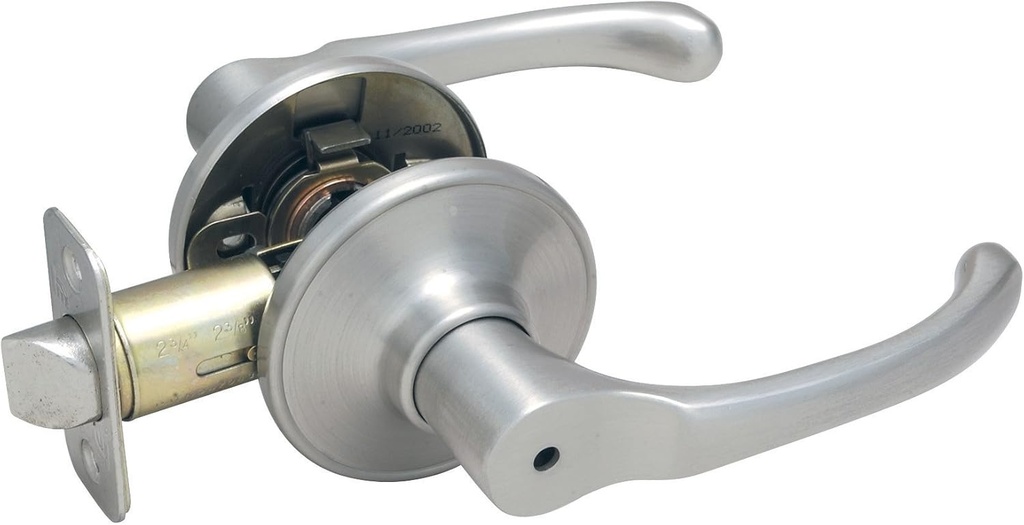Hardware House 423988 Greystone Privacy Lever Satin Nickel