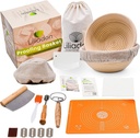 Sourdough Starter Kit - Bread Proofing Basket Set - Baking Accessories - Gift Set