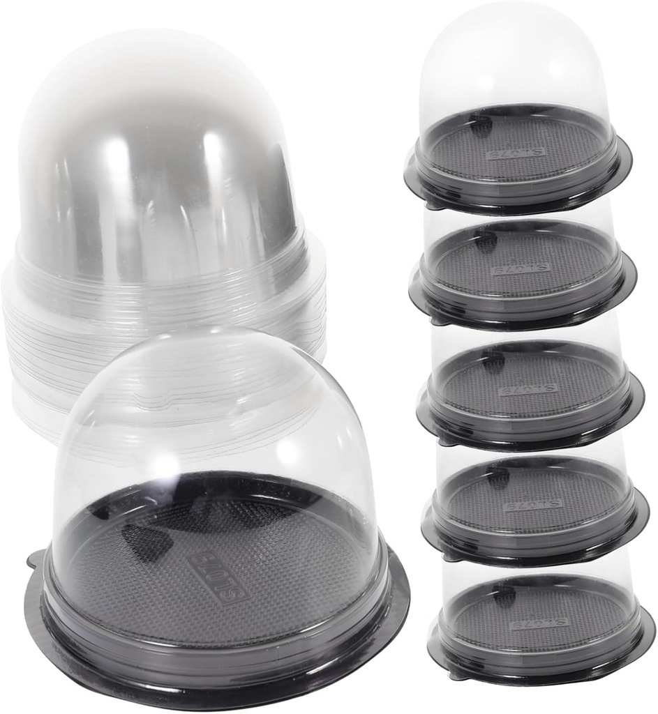 ABOOFAN 50 Sets Cake Carrier Small Cake Box for Birthdays Receptions Baby Showers