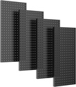 Ultrawall 4 Pcs Metal Pegboard Wall Panels, Peg Boards for Garage Tool Storage