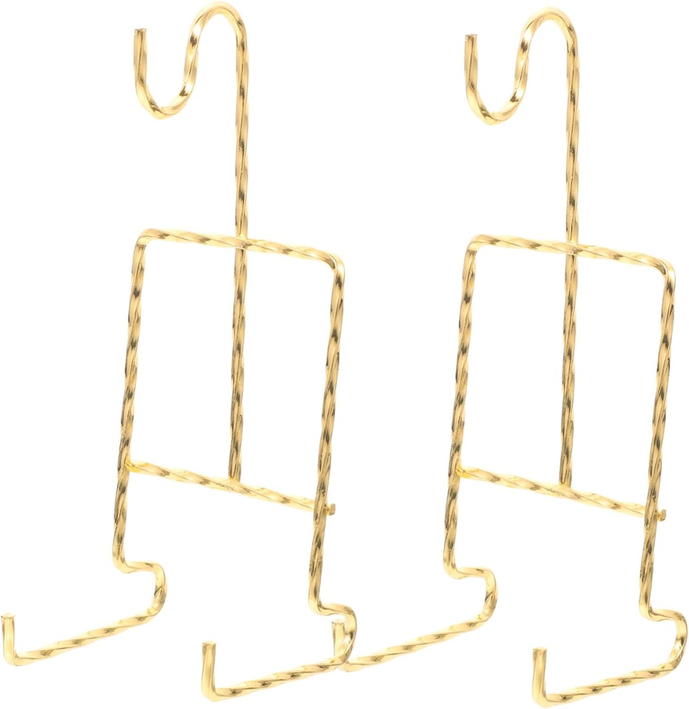 RORPOIR 2pcs Metal Plate Display Stand Iron Cup Rack Magnetic Cup Holders Plate Show Stand Decor