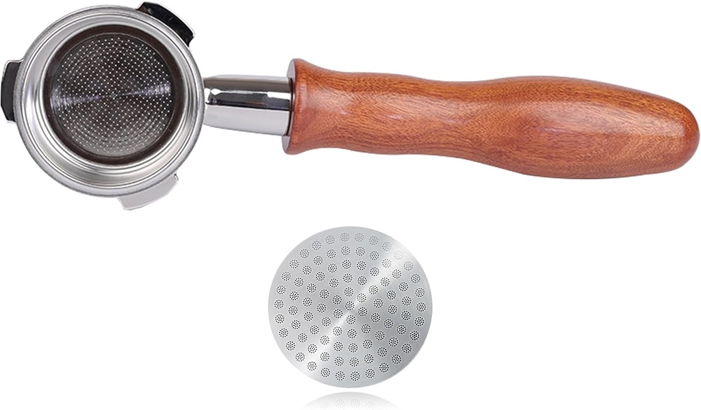 51mm Bottomless Portafilter 3 Ears Compatible with CASABREWS Espresso Machine CM5418, 3700Essential, Mr. Coffee Espresso and Cappuccino Machine (Bonus puck screen 51mm)