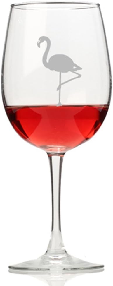 Flamingo Wine Glass
