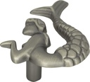 Atlas Homewares 190R-P 2-1/2-Inch Mermaid Knob - Right, Pewter