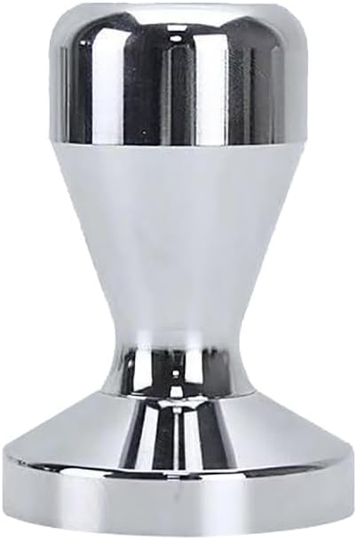 GSHLLO 49mm Stainless Steel Coffee Hand Tamper Flat Base Espresso Tamper Coffee Powder Presser Coffee Maker Tool for Office Home
