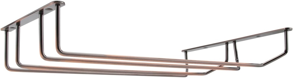 PRETYZOOM Elegant Stainless Steel Wine Cup Holder Upside down Goblet Rack for Home Office Restaurant Sturdy Hanging Wine Glass Shelf