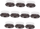 DECHOUS 10Pcs Transparent Plastic Cake Box with Dome Lid Individual Cupcake Holders for Bakery Parties and Events for Muffins Pastries and More