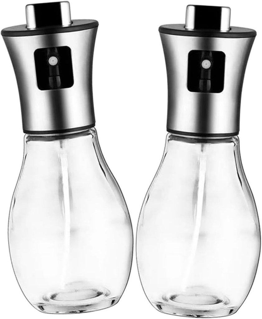 Cabilock 2pcs Professional Oil Sprayer Bottle for Cooking Food Grade Spray Bottle Oil Dispenser for Kitchen Use