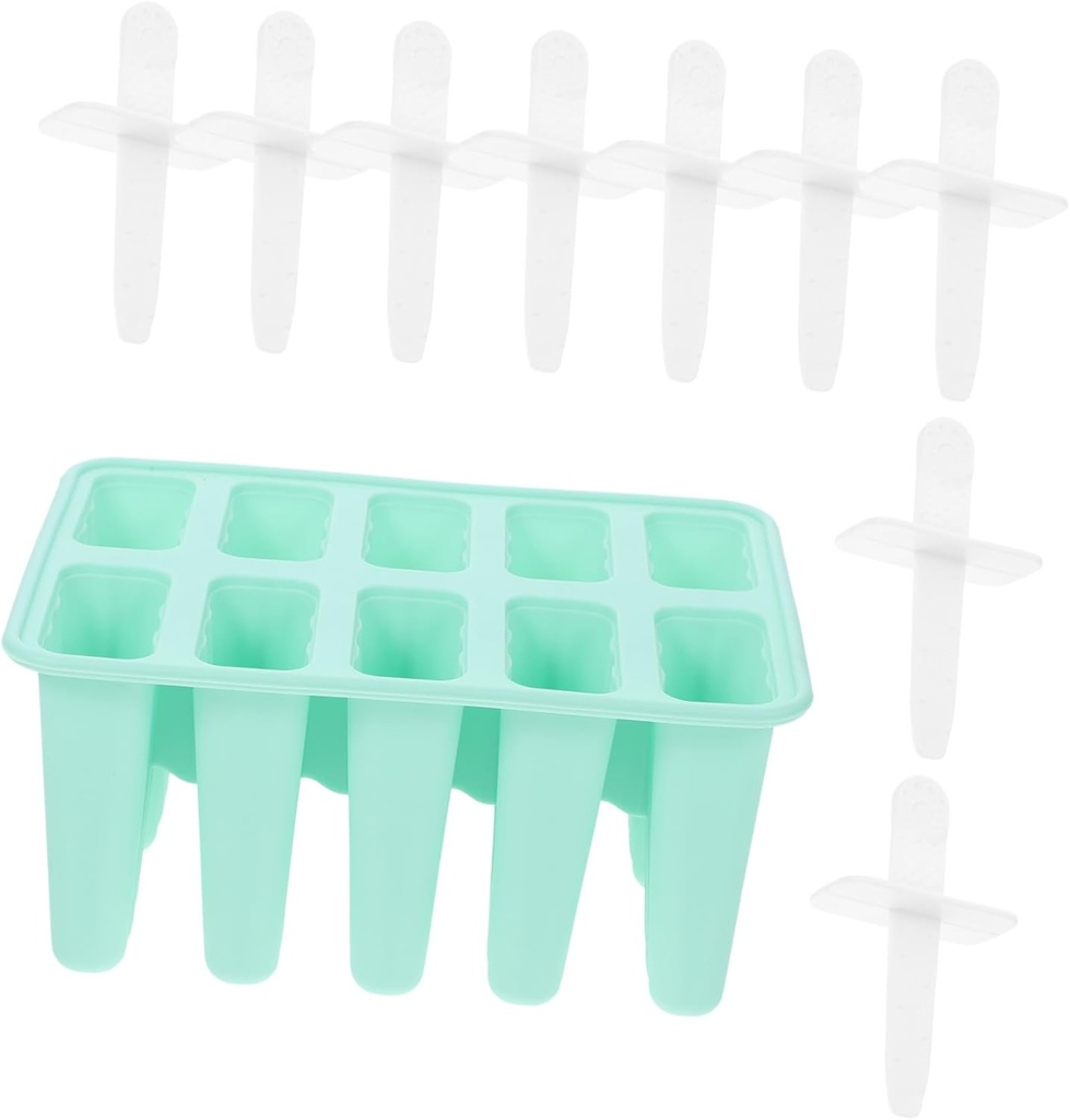 Silicone Ice Cream Mold Ice Sucker Maker for DIY Chilled Treats Leakproof Flexible Popsicle Mold for Juice Yogurt Fruit Puree for Family