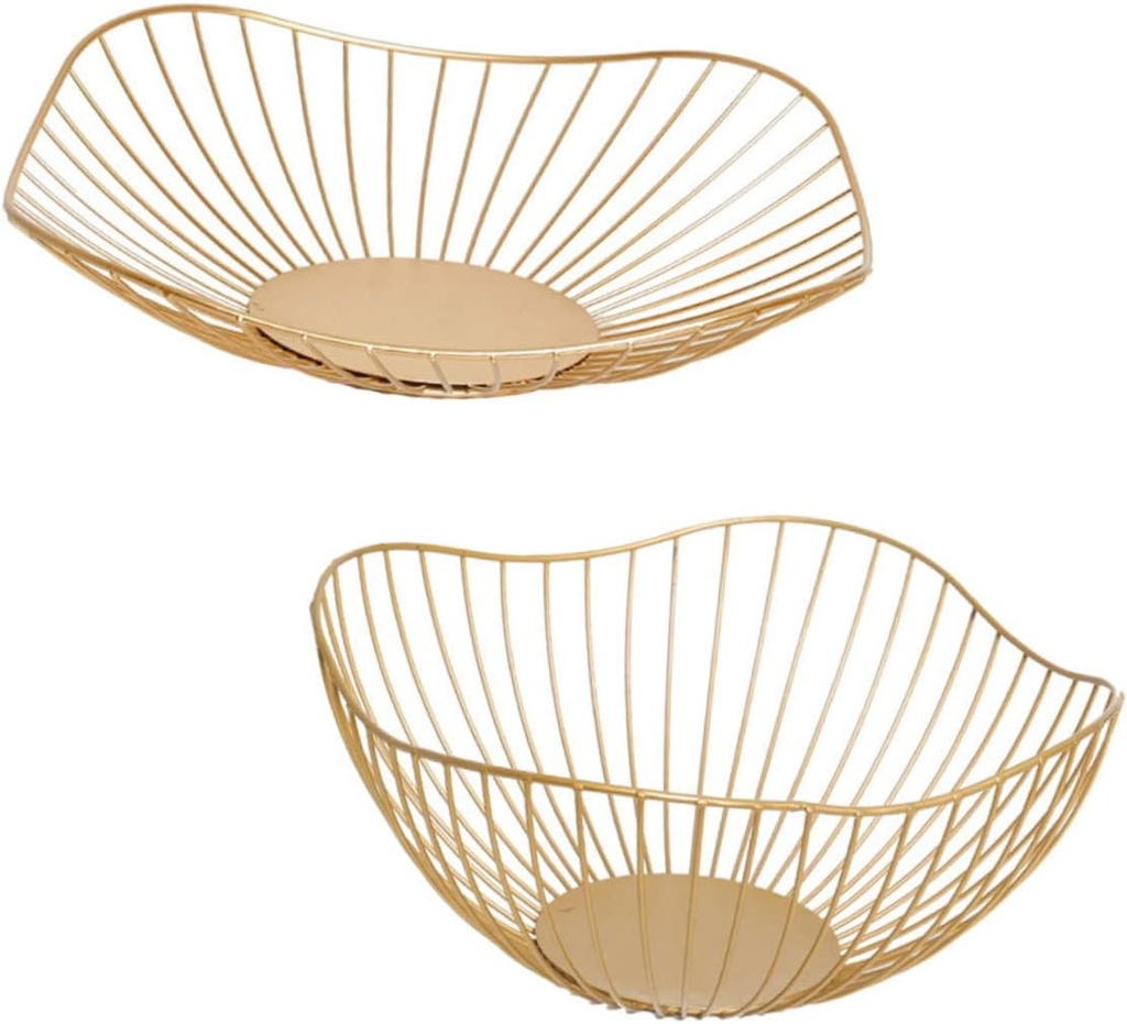 Iron Fruit Baskets 2 Tier Snack Container Small Fruit Baskets Kitchen Storage Home Decor