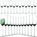 NutriChef 12.5oz Hand Blown Lead-Free Crystal Highball Drinking Glasses, Set of 2, Dishwasher Safe Tumbler for Water, Wine, Cocktails and Mixed Drinks - 12 PACK, 24 Glasses