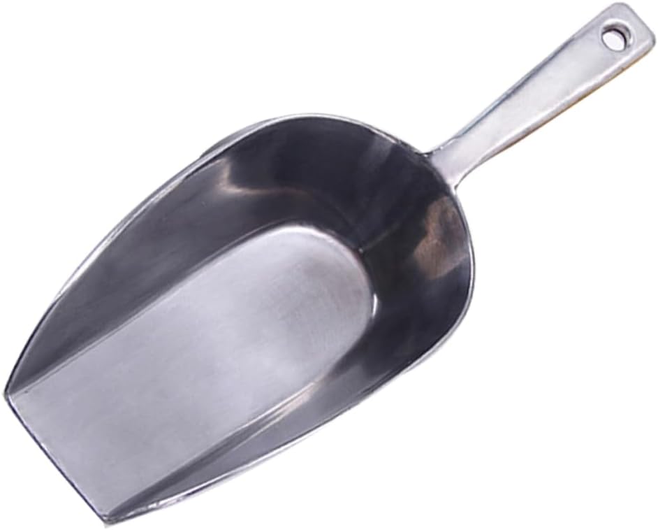 Alipis Aluminum Alloy Multi-Functional Ice Shovel Kitchen Scoop for Flour Food and Protein Powders Ergonomic Design for Home and Restaurant Use