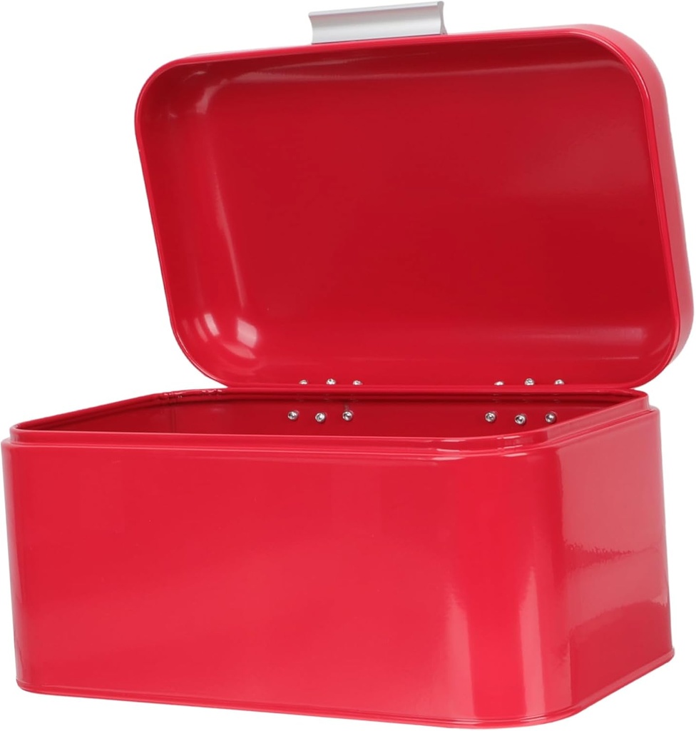 Metal Rice Container Vintage Kitchen Bread Box Airtight Storage Box for Bread Grain for Countertop