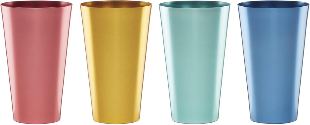 Cambridge EWMT03MTCB1BM 16 Oz Multicolor All-Purpose Cups, Set Of 4