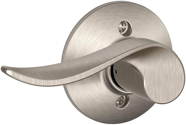 SCHLAGE Lock Company Sacramento Left Handed Lever Non-Turning Lock, Satin Nickel (F170 SAC 619 LH)